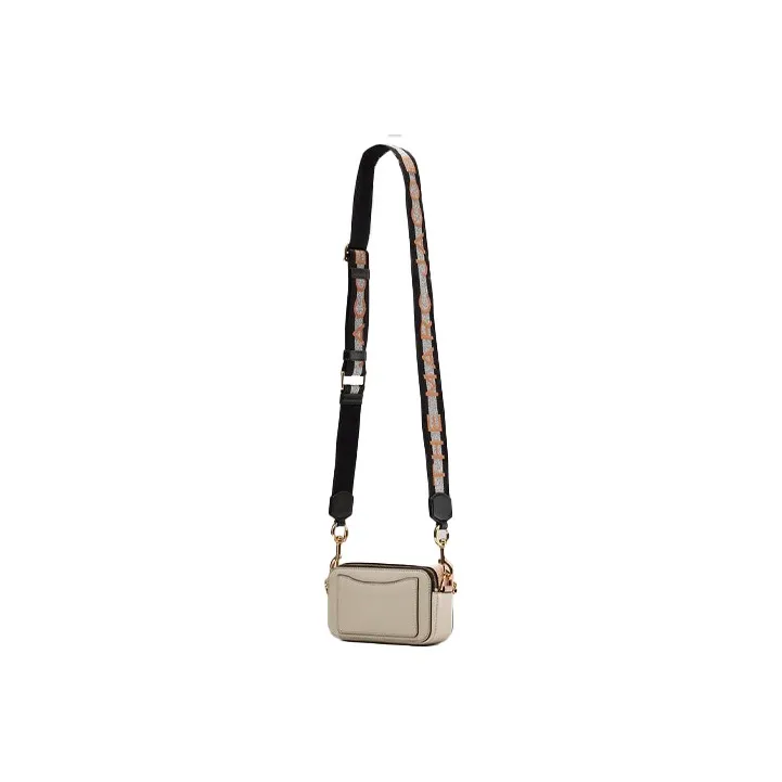 MARC JACOBS Snapshot Cow Leather Shoulder Bag, Crossbody Bag Trumpets Women's Ecru-3