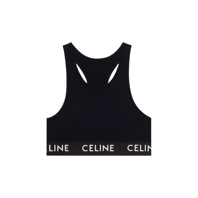 CELINE アスリート ブラ / メッシュ - ブラック / クリーム