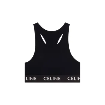 CELINE Technical Jersey Bra Black