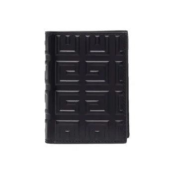 GIVENCHY Sheepskin Card Holder Wallet Men's Black
