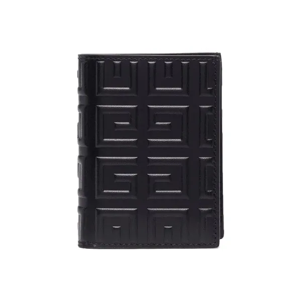 GIVENCHY Sheepskin Card Holder Wallet Men's Black-0