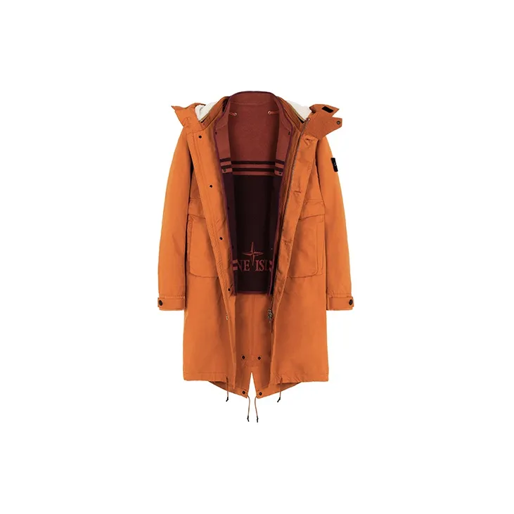 STONE ISLAND Parka Coats Unisex Orange-2