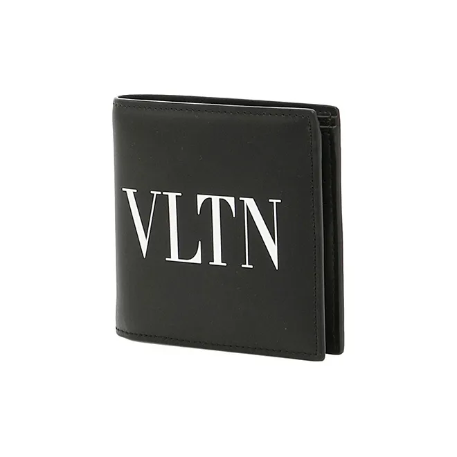 Valentino Cow Leather Wallet Men's Black-1