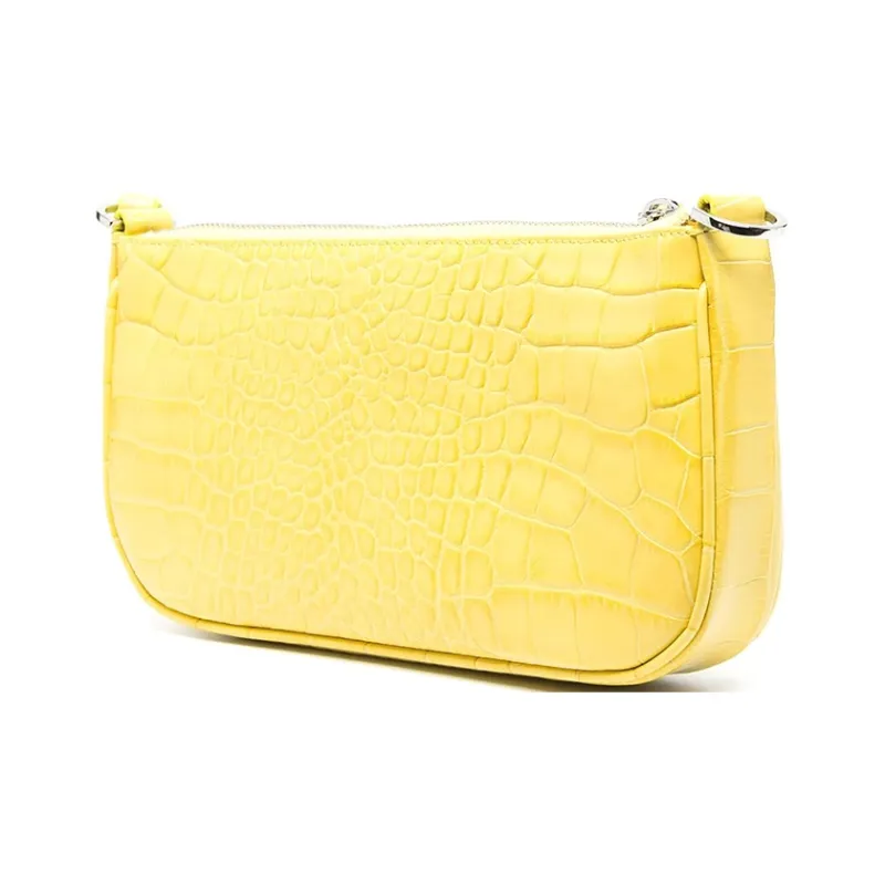 By Far Rachel Leather Shoulder Bag, Handbag Regular Women's Yellow-1