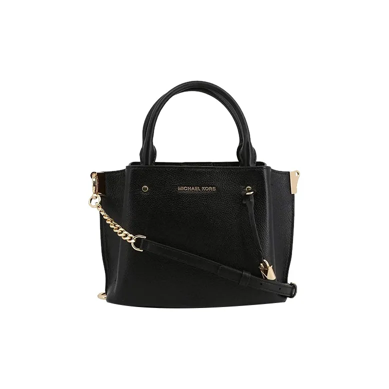 MICHAEL KORS MICHAEL KORS Luggage Collection Cow Leather Tote Bag Shopping Bag Handbag Small Size Women's Black-1