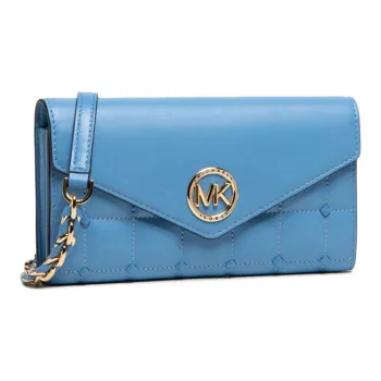 MICHAEL KORS MK Carmen Cow Leather Envelope Bag Crossbody Bag Shoulder Bag Women's Blue