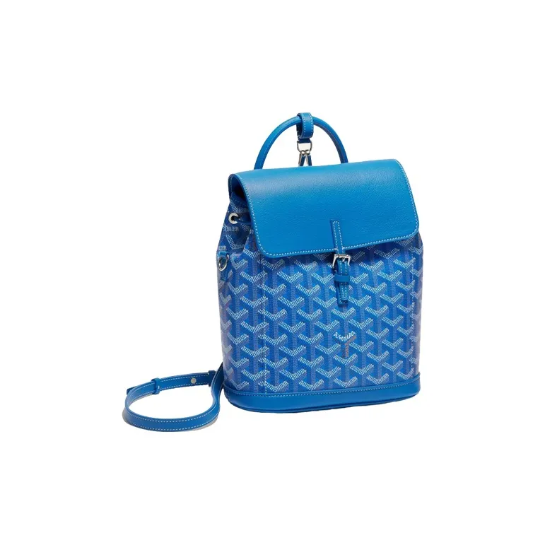 GOYARD Alpin Cow Leather Backpack Mini Women's Sky Blue-3