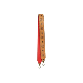 MCM Leather Bag Strap Unisex Red