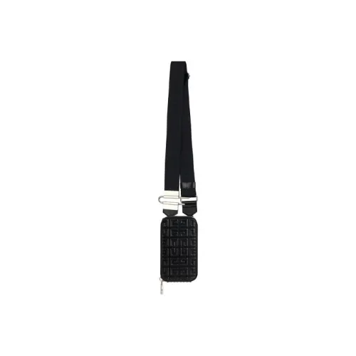 GIVENCHY Cow Leather Shoulder Bag Crossbody Bag Men's Black
