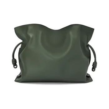 LOEWE Flamenco Nappa Cowhide Handheld Crossbody Bag Shoulder Bag Extra Large Women's Green