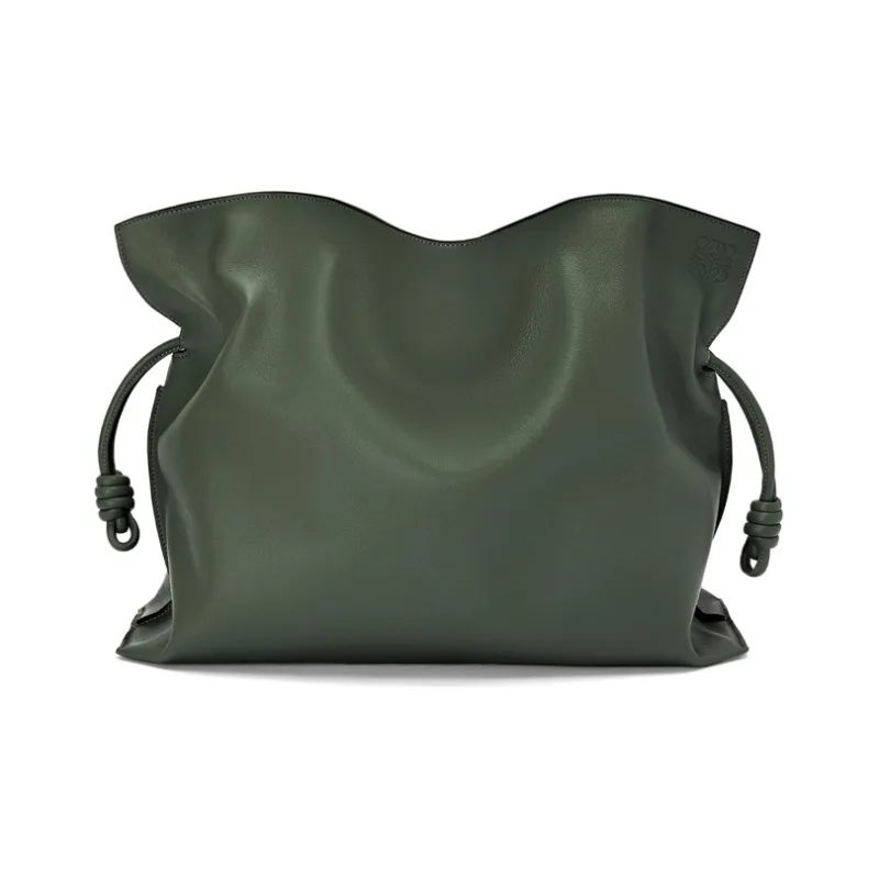 LOEWE Flamenco Nappa Cowhide Handheld Crossbody Bag Shoulder Bag Extra Large Women's Green-0