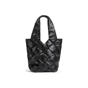 Bottega Veneta Cow Leather Tote Bag Shopping Bag Handbag Men's Black