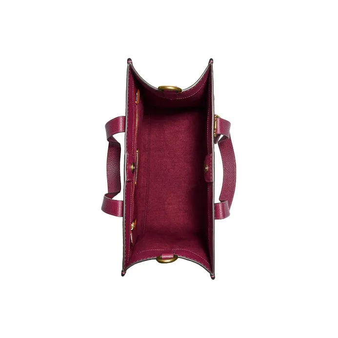 COACH Field Leather Tote Bag Shopping Bag Shoulder Bag Crossbody Bag Handbag Small Size Women's Strawberry Rouge-2