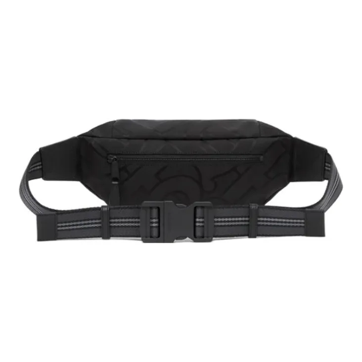 Burberry Monogram Cotton Shoulder Bag, Crossbody Bag, Sling Bag, Fanny Pack Regular Men's Black-2