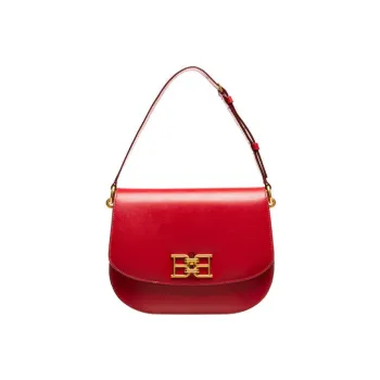 BALLY Beckie Cow Leather Saddle Bag Wedding Bag Shoulder Bag, Crossbody Bag Women's Red
