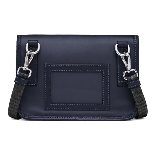 PRADA Re Nylon Recycled Nylon And Saffiano Leather Cell Phone Pouch Men's Blue-1