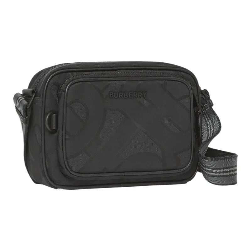 Burberry Leather With Polyester With Cotton Camera Bag Shoulder Bag Crossbody Bag Regular Men's Black-2