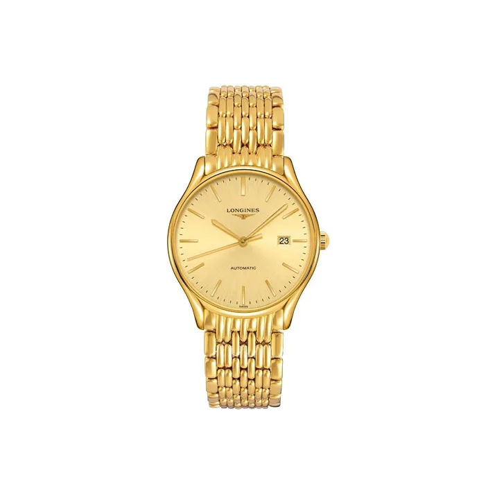 LONGINES Lvya Collection Automatic Mechanical Movement Women's Watch Gold Dial L4.960.2.32.8-0