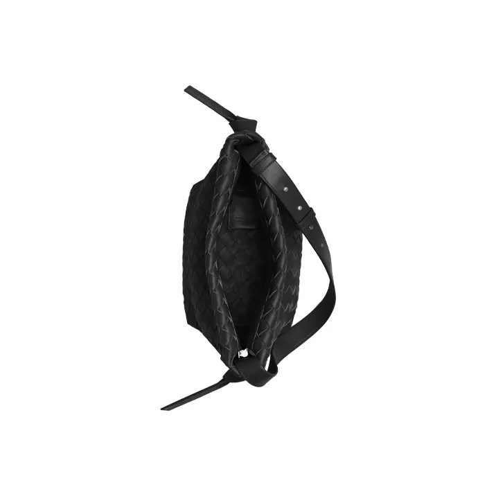 Bottega Veneta Lambskin Lace Up Bag, Crossbody Bag, Shoulder Bag Women's Black-2