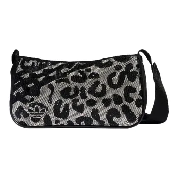 Adidas Originals Polyester Shoulder Bag Crossbody Bag Regular Women's Silver/Black