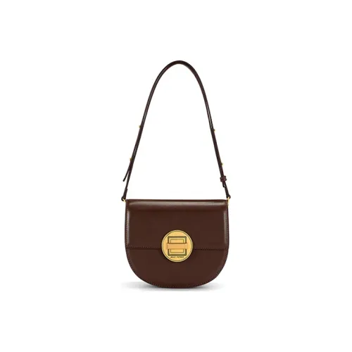 JELLYTOYBOY PU Knight Bag Saddle Bag Crescent Bag Shoulder Bag Regular Women's Black/Khaki