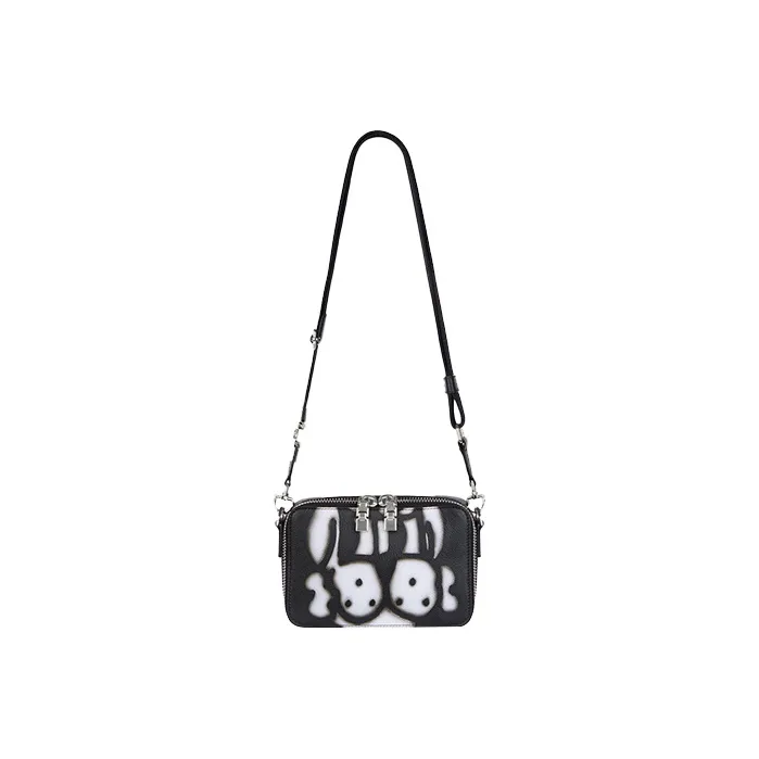 GIVENCHY Chito Collaboration Grain Sheepskin Camera Bag, Shoulder Bag, Crossbody Bag Men's Black-1
