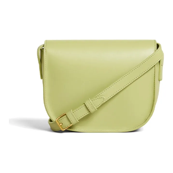 CELINE Triomphe Smooth Cow Leather Handbag Clutch Crossbody Bag Shoulder Bag Women's Light Grass Green-4