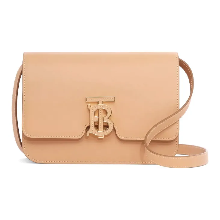 Burberry Cow Leather Lock Bag, Shoulder Bag, Crossbody Bag Trumpets Women's Warm Sand-0