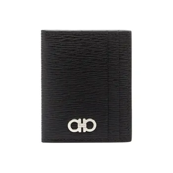 FERRAGAMO Calfskin Wallet Men's Black