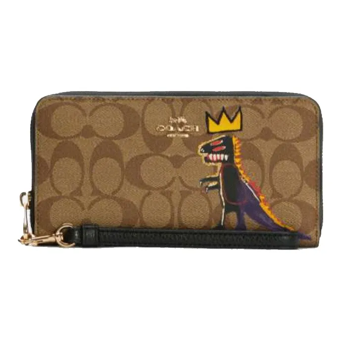 Jean michel Basquiat X COACH Zip Around Wallets-0