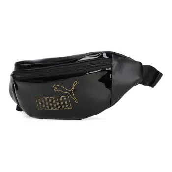 PUMA Shiny Patent Leather Shoulder Bag, Crossbody Bag, Fanny Pack Regular Unisex Black