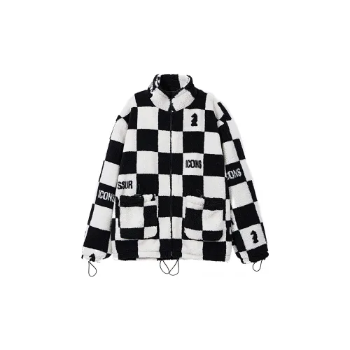 Iconslab X ICONS Lab Jackets Unisex Black/White Plaid