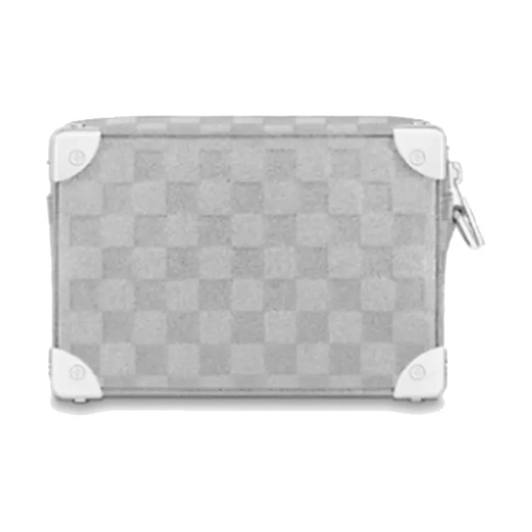 LOUIS VUITTON Mini Soft Trunk Glitter Silver-3