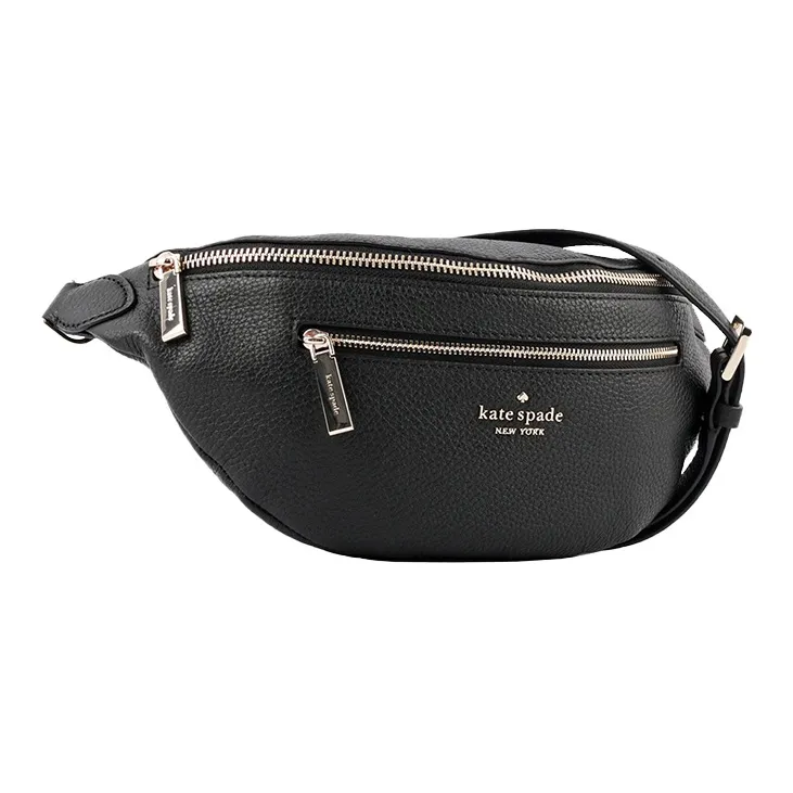 Kate Spade Leather Crossbody Bag Sling Bag Fanny Pack Women's Black-1
