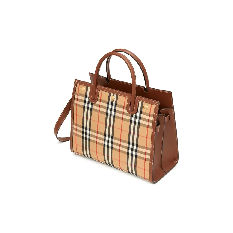 Burberry Title Cotton Shoulder Bag, Crossbody Bag, Handbag Mini Women's Archive Beige-1
