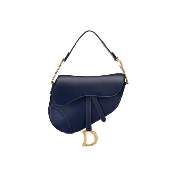 DIOR Saddle Calfskin Saddle Bags Shoulder Bags Handbags Women's Indigo