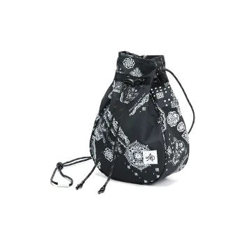 The MAD HATcher Polyester Foldable Pocket Shoulder Bag Unisex Black/Navy Blue/Purple