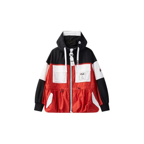 Mihara Yasuhiro X FILA MIHARA YASUHIRO Collaboration Collection Jackets Women's Red Patchwork