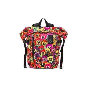 LOEWE Nylon Backpack Men's Black & Multicolor