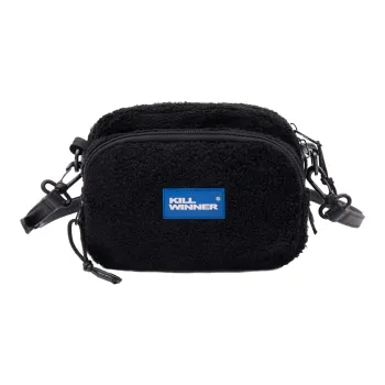 KILLWINNER Sherpa Shoulder Bag Crossbody Bag Unisex Black/White