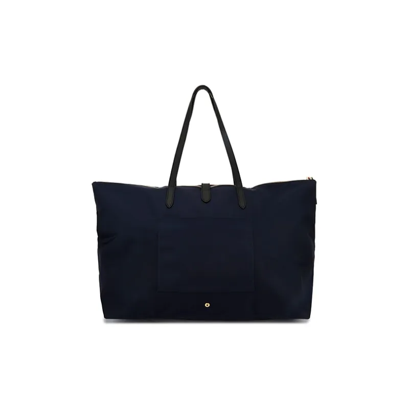 BALLY Nylon Tote Bag Shopping Bag Travel Bag Large Size Men's Dark Blue-3