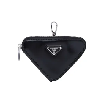 PRADA Leather Clutch Mini Women's Black