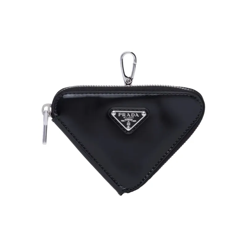 PRADA Leather Clutch Mini Women's Black-0