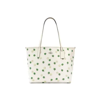 COACH City PVC Tote Bag, Shopping Bag, Handbag, Shoulder Bag Women's Cyan