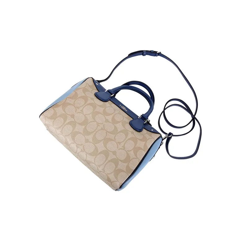 COACH Bennett PVC Bucket Bag Crossbody Bag Shoulder Bag Crossbody Bag Handbag Medium Size Women's Khaki Blue-3