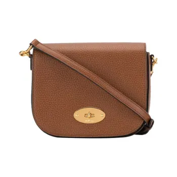 Mulberry Grain Cow Leather Crossbody Bags Shoulder Bags Women's Brown