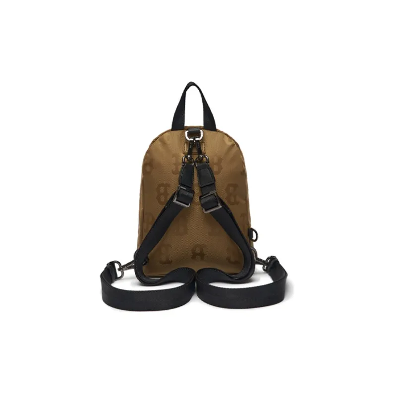 MLB Nylon Fabric Combo Bag, Backpack Regular Unisex Coffee-3