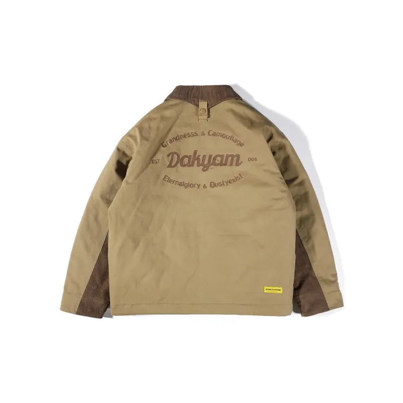 DAKYAM Loose Fit Jacket Men's Khaki-1