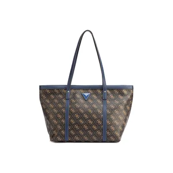 GUESS PU Fashion Tote Shopping Bag Shoulder Bag Regular Women's Black