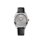Silver Dial with Black Strap